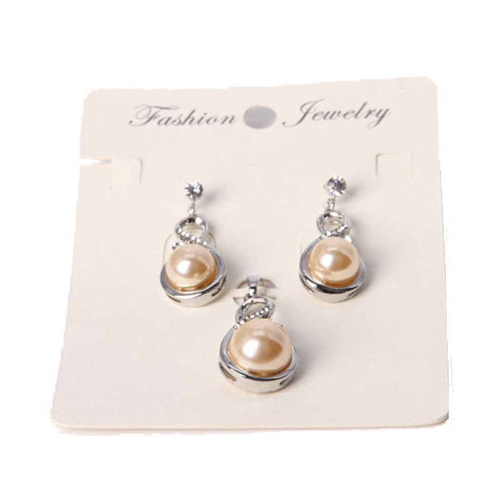Year Fashion Woven Pattern Pearl Jewelry Set