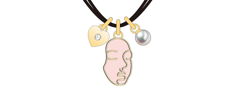 Newly Good Pink Mask Design Jewelry Set