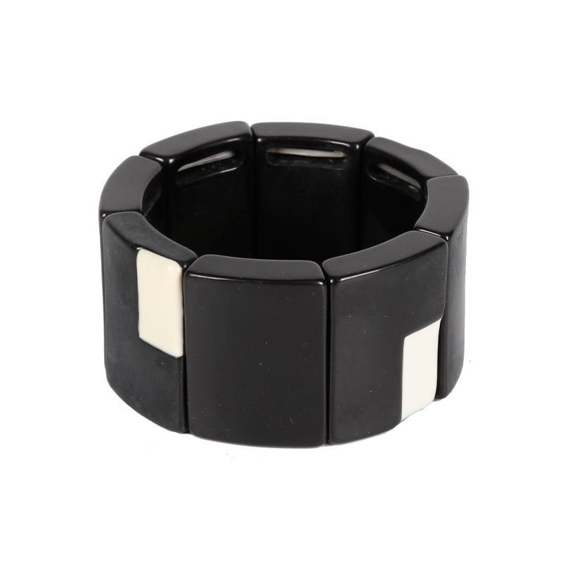 Avant-Garde Cool Metallic Black Bangle