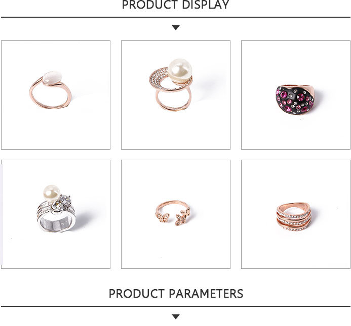 Open Fashion Jewelry Rose Gold Ring with Butterfly