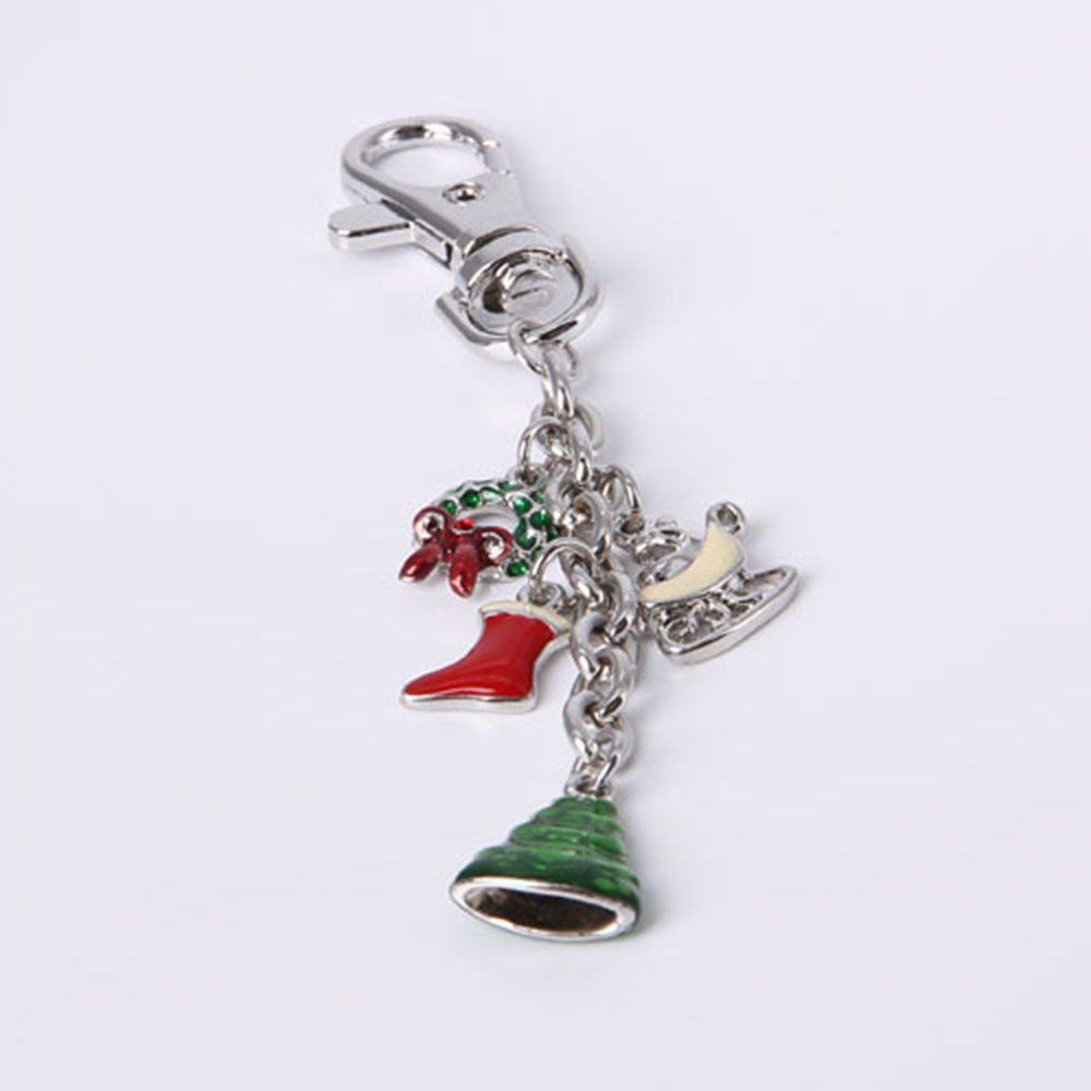 Wholesale Metal Promotional Keychain for Christmas Present