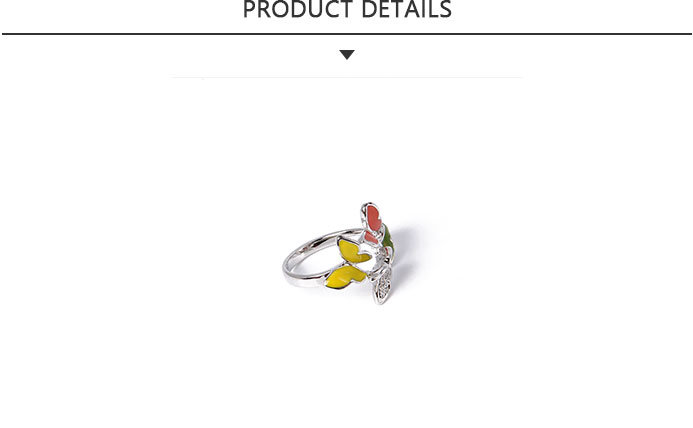 Good Quality Fashion Jewelry Butterfly Type Silver Ring