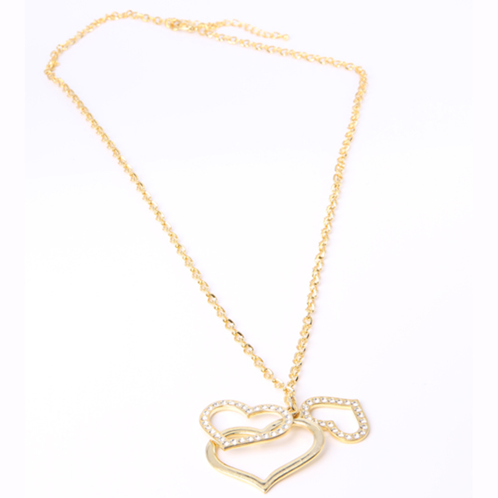 Quality Fashion Jewelry Alloy Pendant Necklace with Rhinestone
