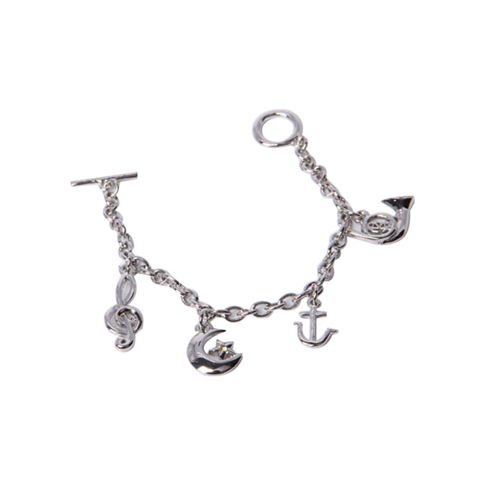 Personalised Fashion Jewelry Silver Bracelet with Blue Shoes