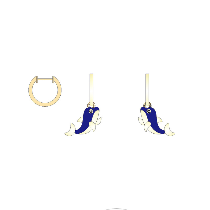 Super Popular Blue Whale Lucky Jewelry Set