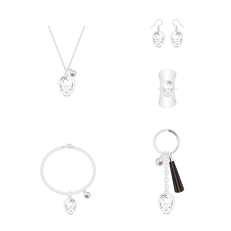New Fashion Skull Fashion Jewelry Set