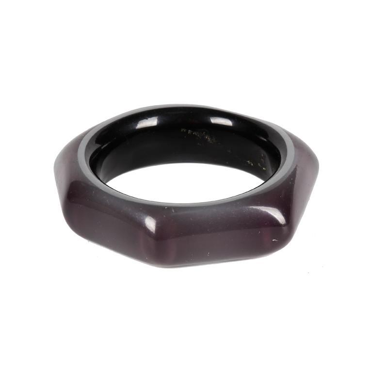 Fashion Atropurpureus Dashing Avant-Garde Unconspicuous Hexagonal Bangle