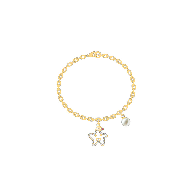 Factory Wholesale Pearl Star Shape Small Hat Jewelry Set