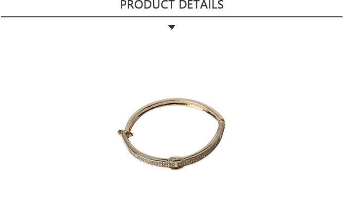 China Manufacturer Gold Rope Bracelet with Rhinestone