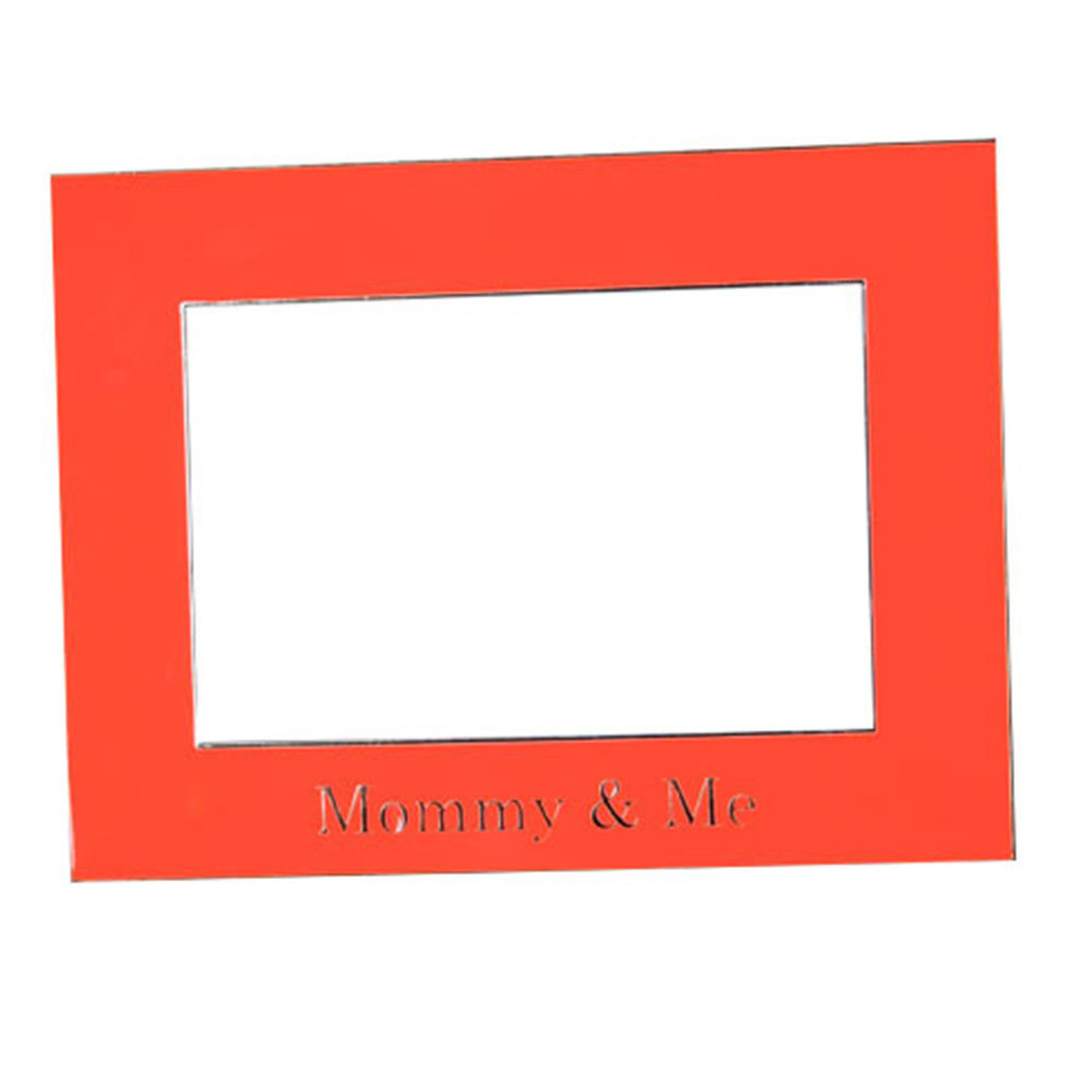 Simple Red Photo Frame with Dad and Me