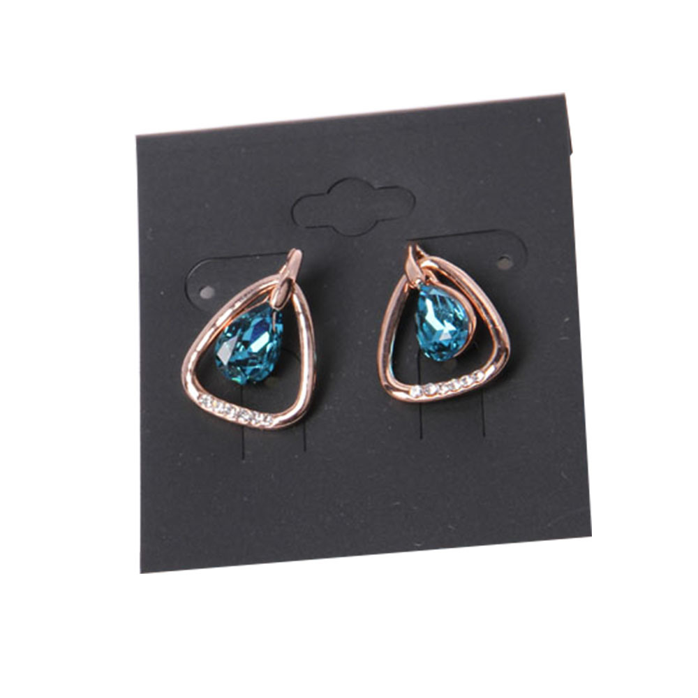 Rose Gold Fashion Jewellery Earring with Faced Glass Beads