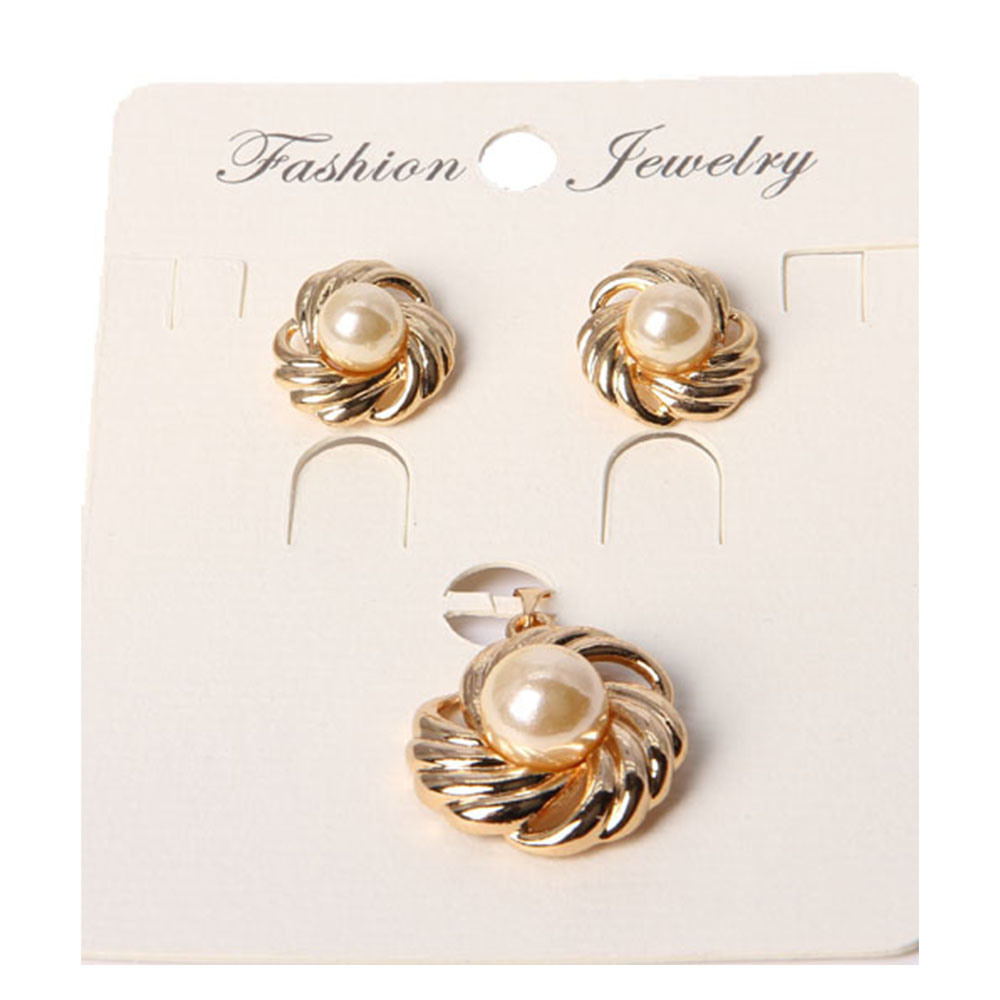 Year Fashion Pearl Jewelry Set with Rhinestone