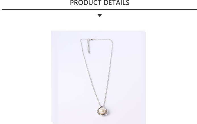 China Supply Fashion Jewellery Silver Pearl Necklace