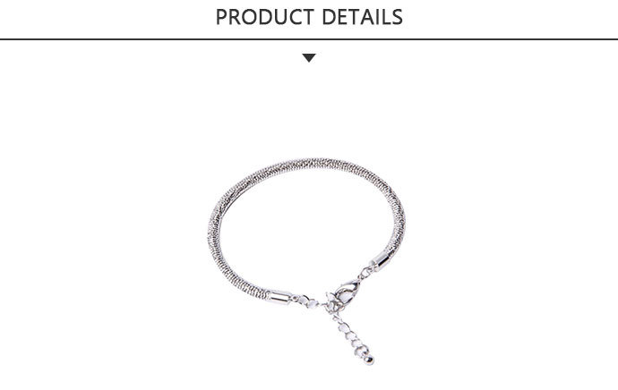 Hot Sale Fashion Jewelry Silver Rope Bracelet