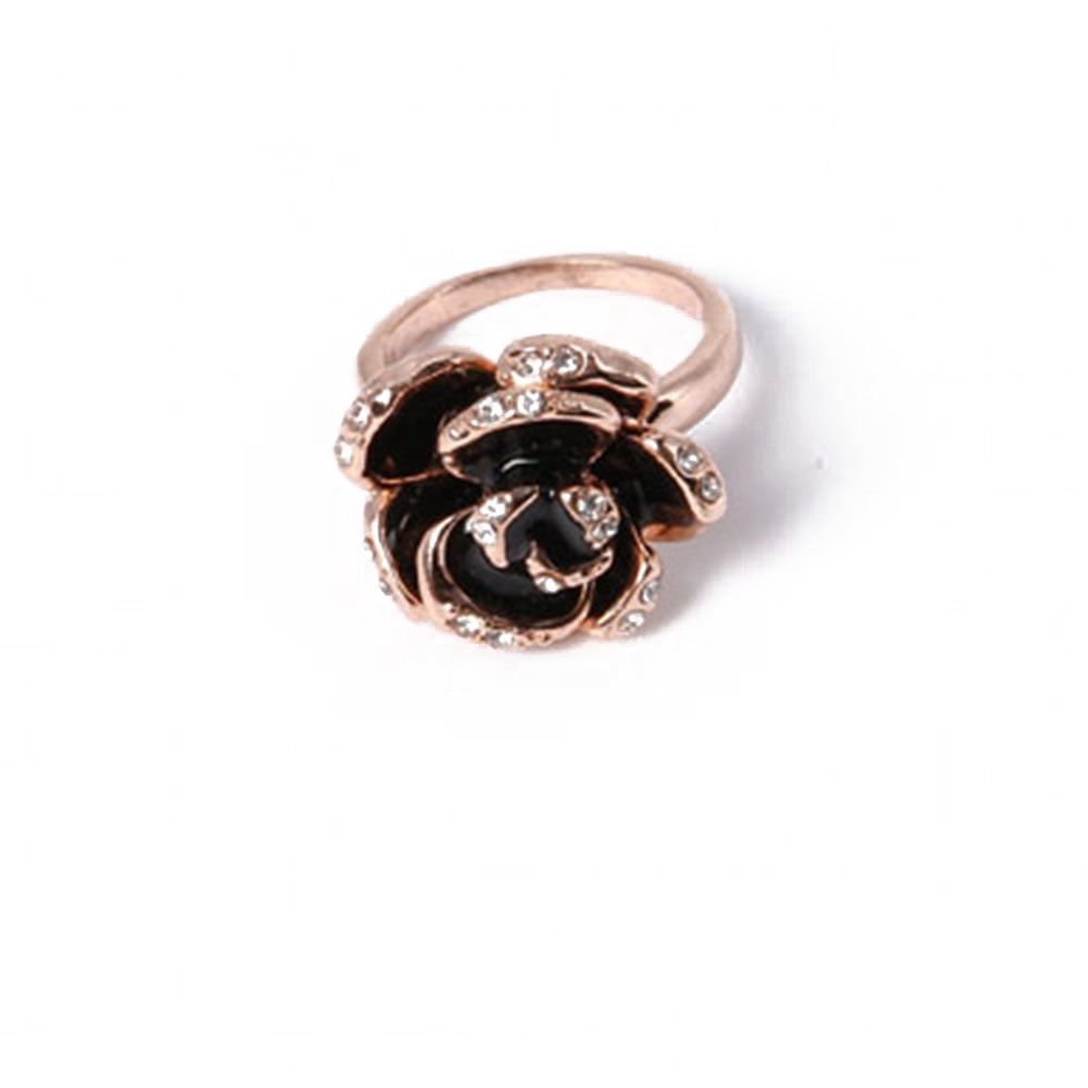 New Style Fashion Jewelry Black Rose Gold Ring