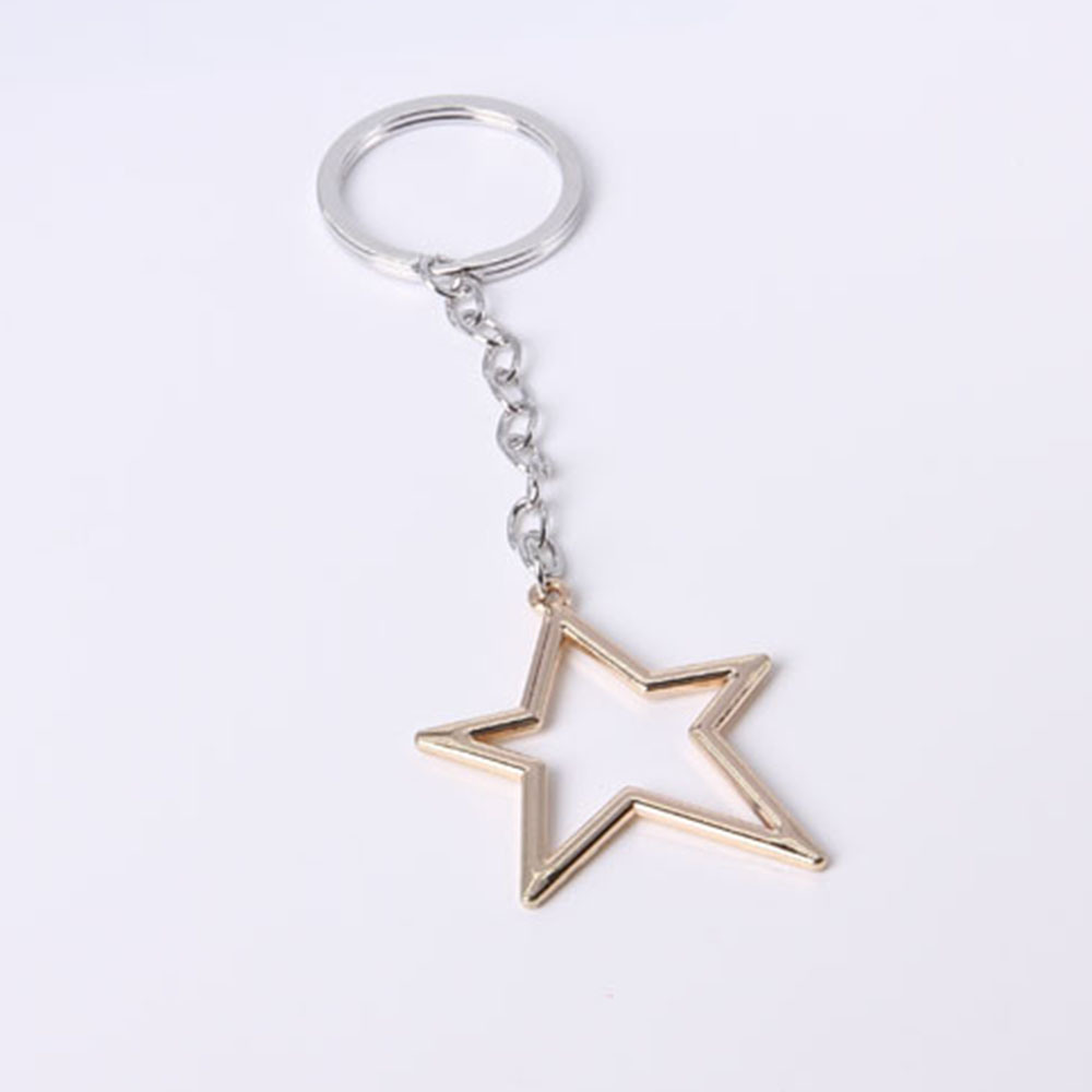 Fashion Golden Keychain with Star Shape