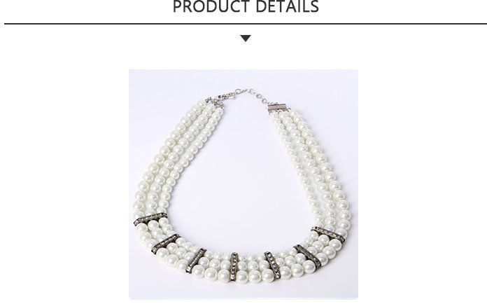 Quality Fashion Pearl Jewellery Beaded Necklace