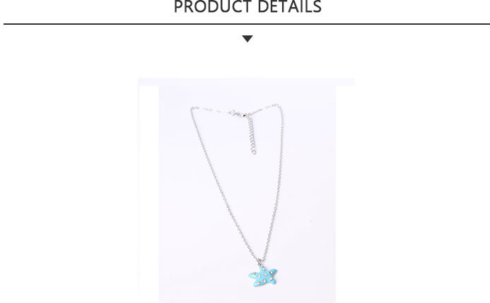 High Quality Fashion Jewelry Silver Pendant Necklace with Blue Stars