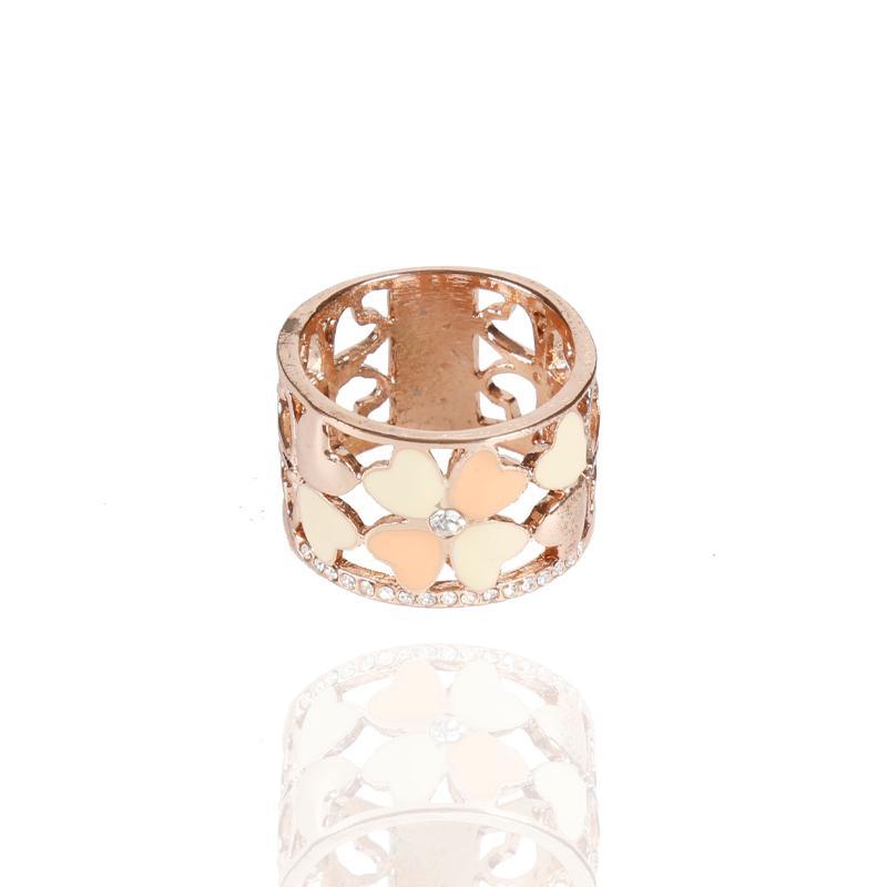 Clover Hollow Wide Rose Gold Ring