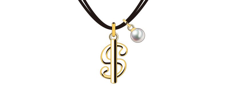 OEM Customized Golden Letter Shape Jewelry Set