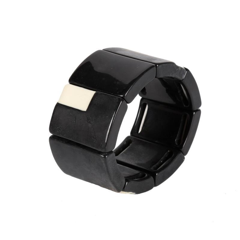Avant-Garde Cool Metallic Black Bangle