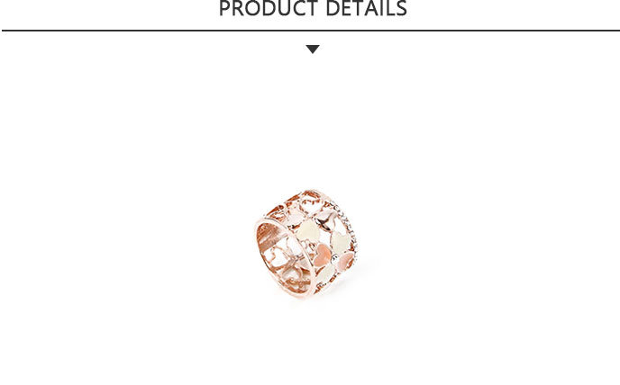 Newest Rose Gold Fashion Jewelry Ring with Epoxy