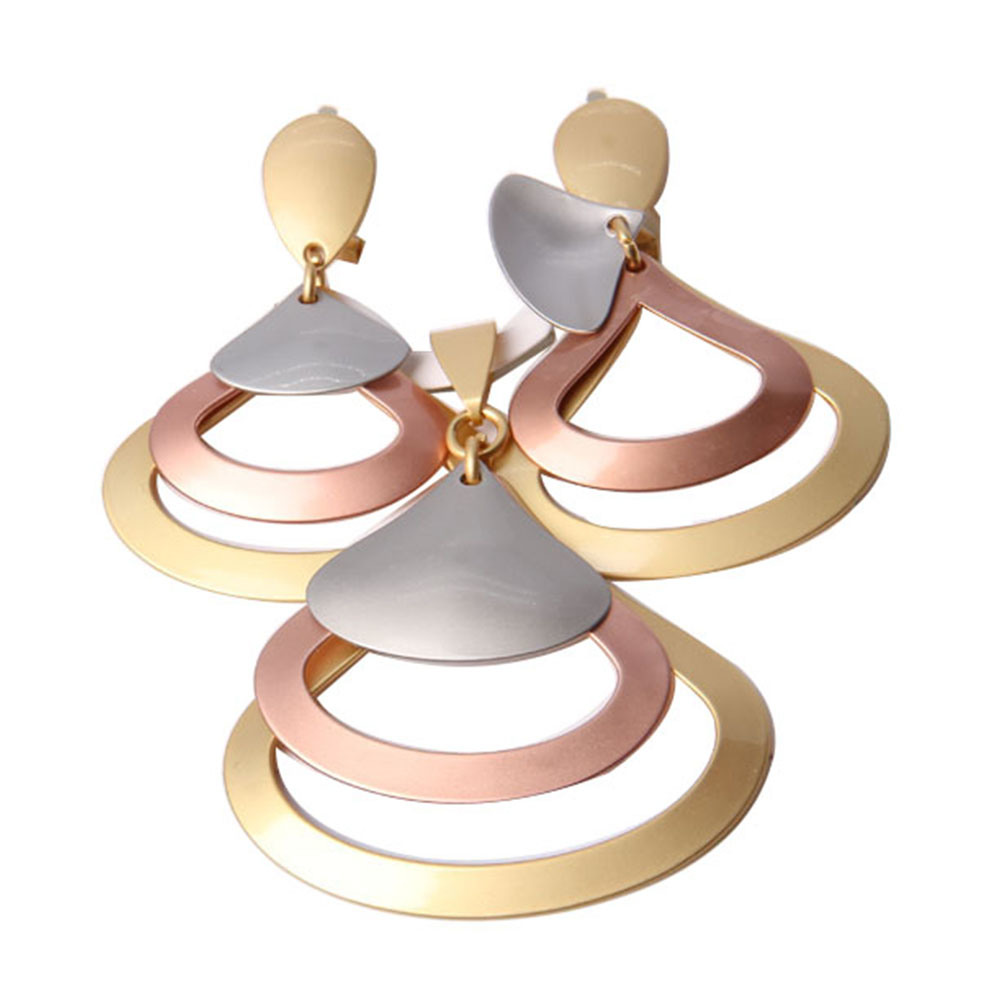 Newest Fashion Gold Plating Roundness Shape Jewelry Set