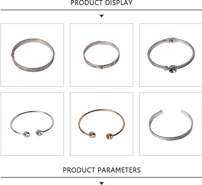Contracted Fashion Jewelry Stainless Steel Bracelet Siliver