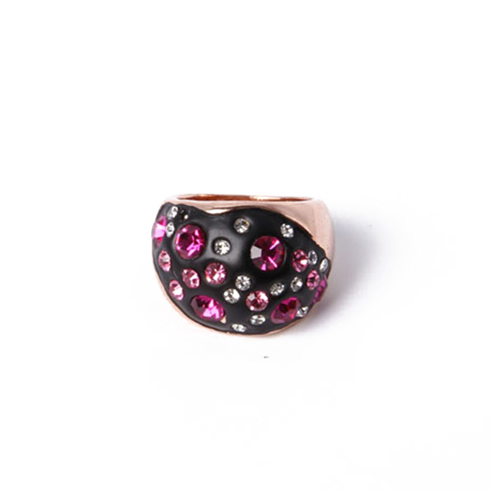 Open Fashion Jewelry Rose Gold Ring with Butterfly