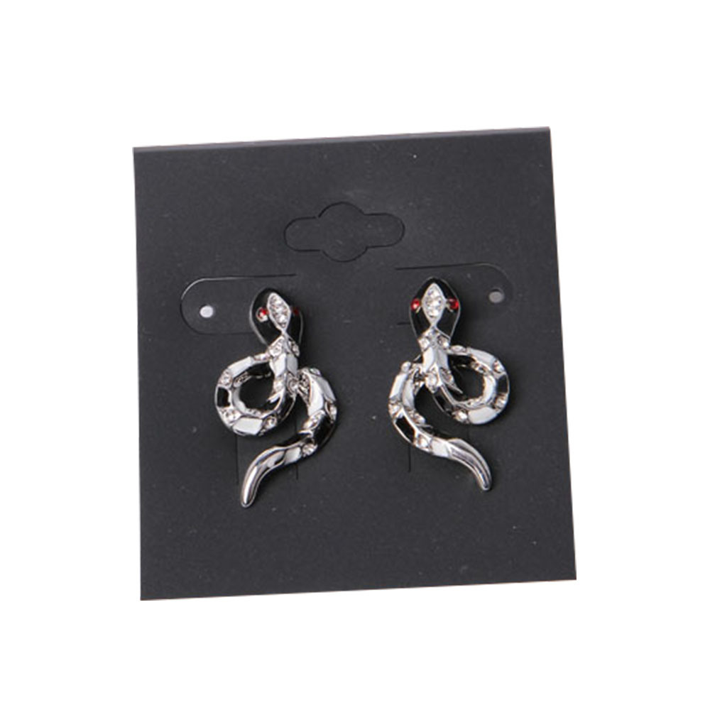 Fashion Jewelry Gold Note Earring with White Rhinestone