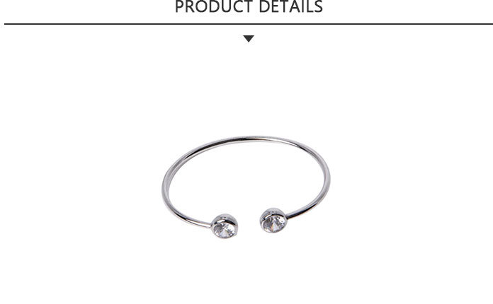 Flexible Costume Jewelry Bracelet with Rhinestone