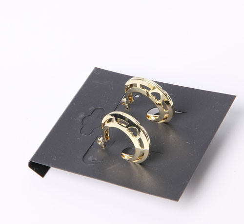 Simple Style Earrings with Rhodium Plated