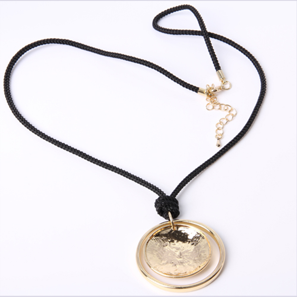 Quality Most Popular Fashion Jewelry Gold Pendant Rope Necklace