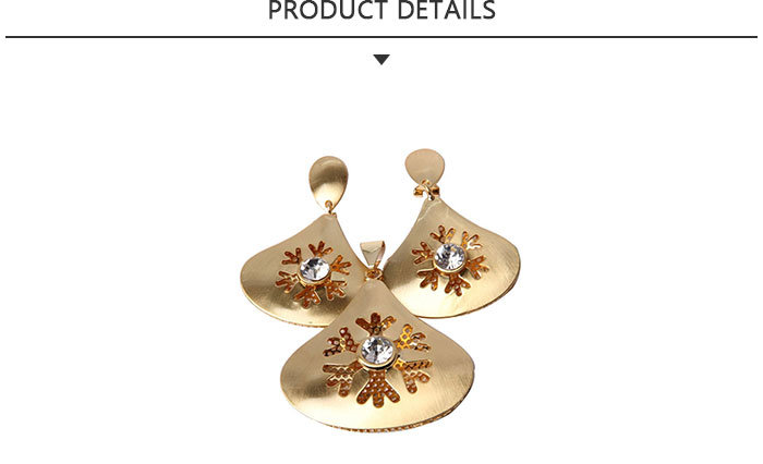 Quality Most Popular Fashion Gold Plating Snowflake Jewelry Set