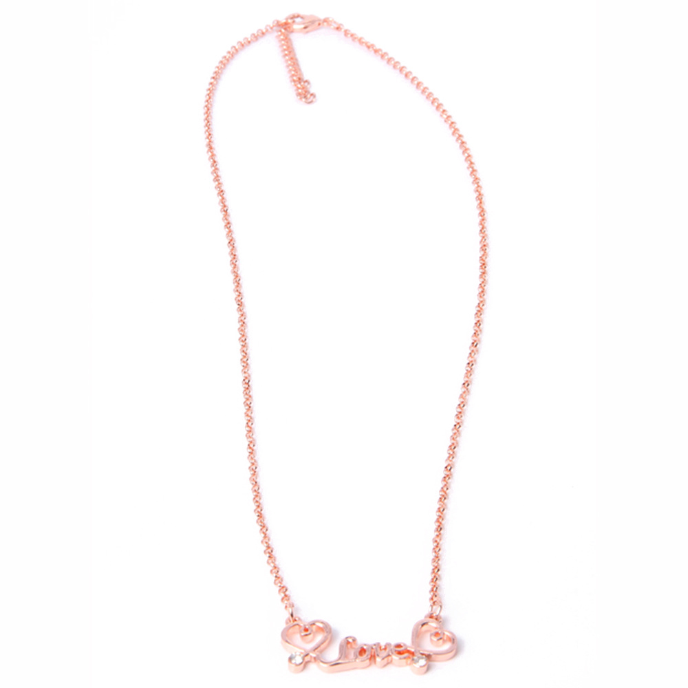 Quality Fashion Jewelry Alloy Pendant Necklace with Rhinestone