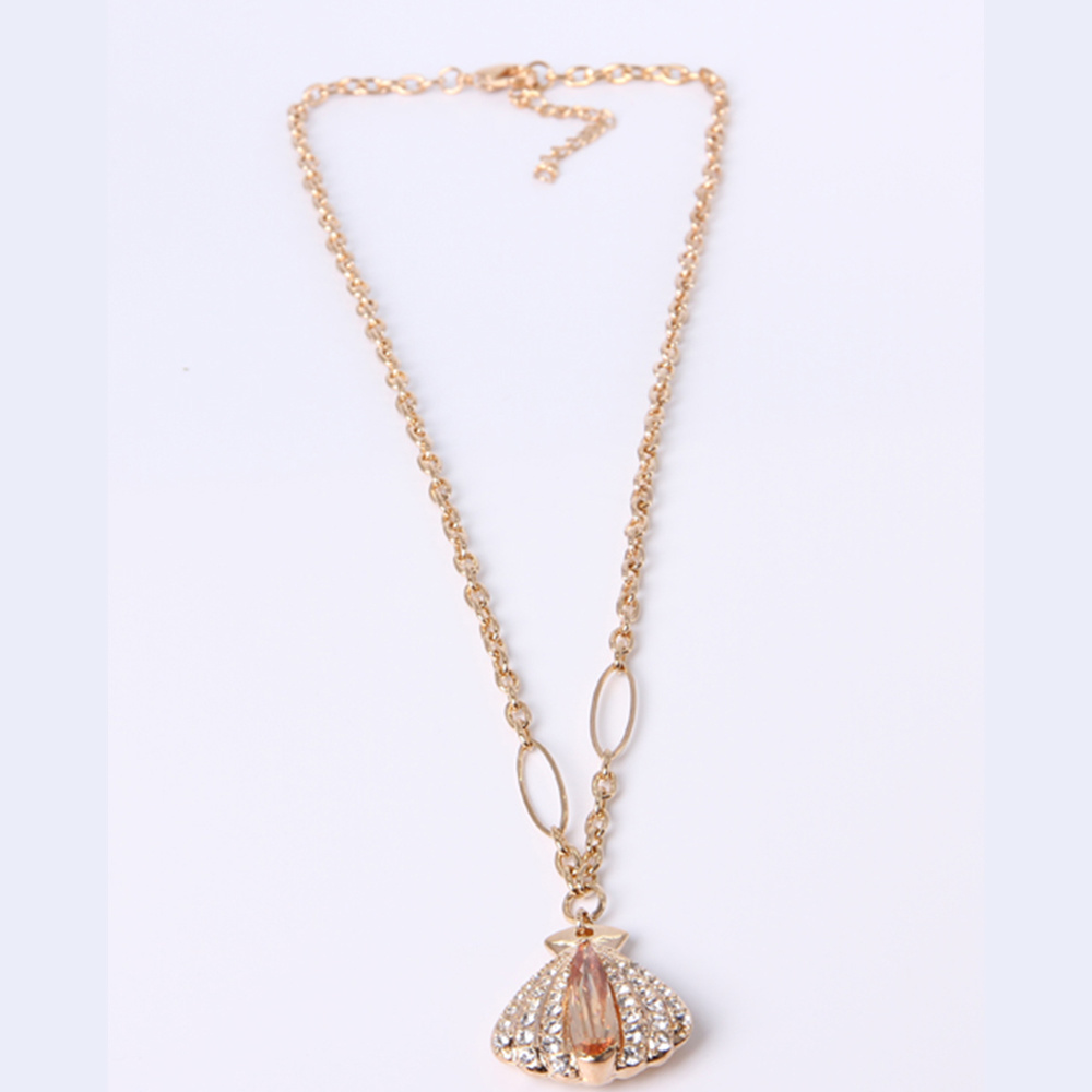 Professioanl Fashion Jewelry Silver Pendant Necklace with Rhinestone
