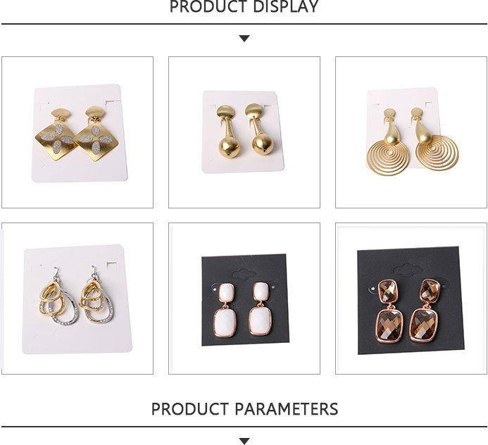Wholesale Fashion Jewelry Gold Round Pendant Earrings