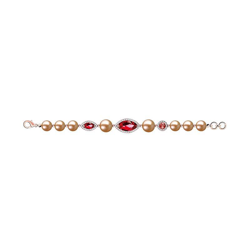 Beautiful Pearl Jewelry Set with Rubies