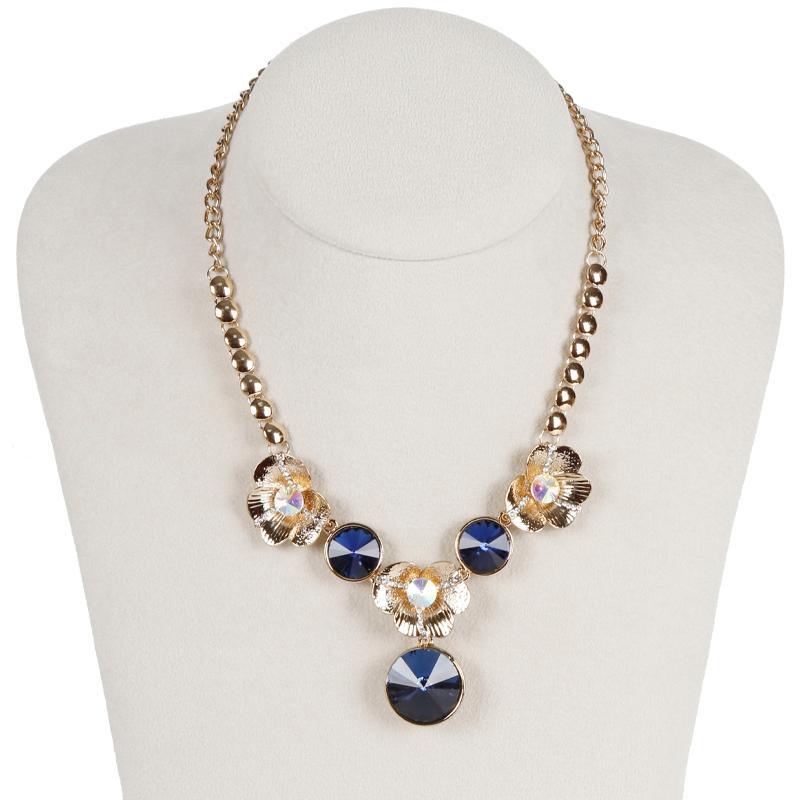 Flower Shape Design Bead Necklace