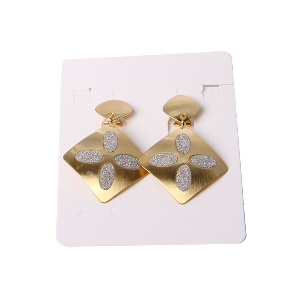 Fashion Jewelry Earring with Round Bead Gold Plated