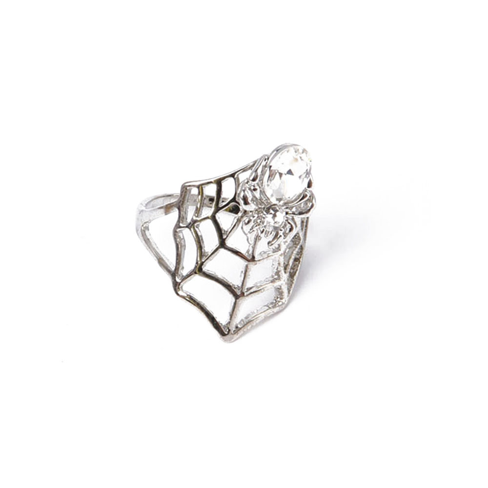Professioanl Fashion Jewelry Scarlet Rhinestone Silver Ring