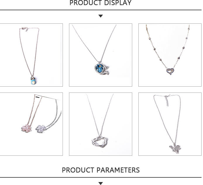 Ingenious Fashion Jewelry Silver Heart Pendant Necklace with Rhinestone