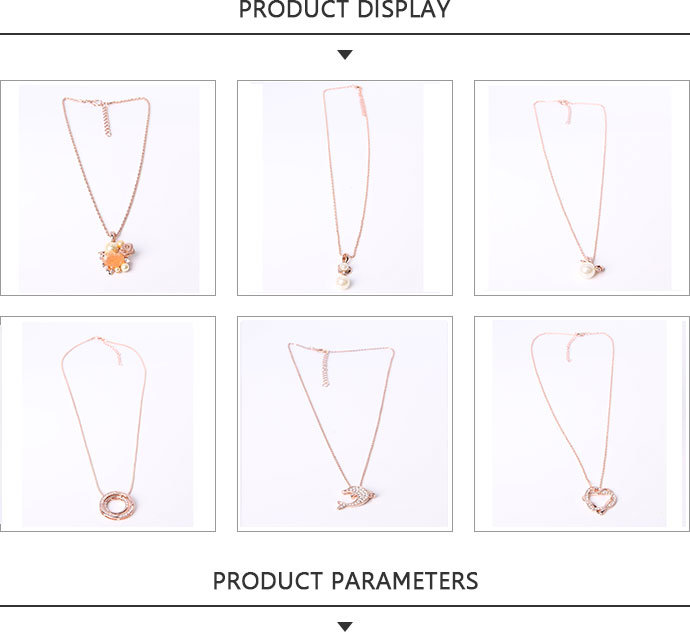 Fashion Jewelry Gold Pendant Pearl Necklace with Flower