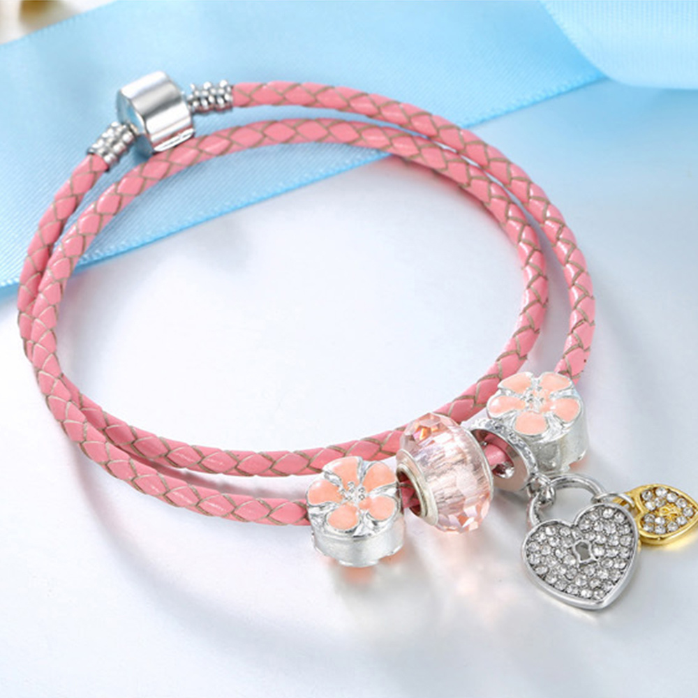 Year Fashion Jewelry Alloy Bead Bracelet with Bow