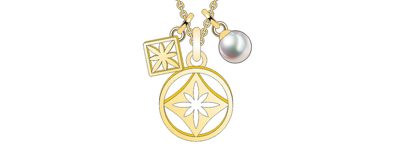 Cost-Effective Gold Round Diamond Jewelry Set