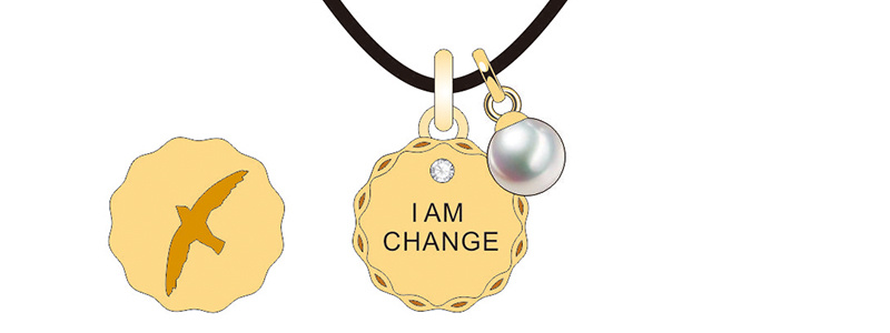Individual Design Slogan Orange Jewelry Set