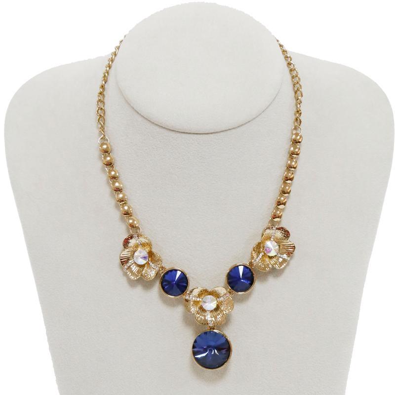 Flower Shape Design Bead Necklace