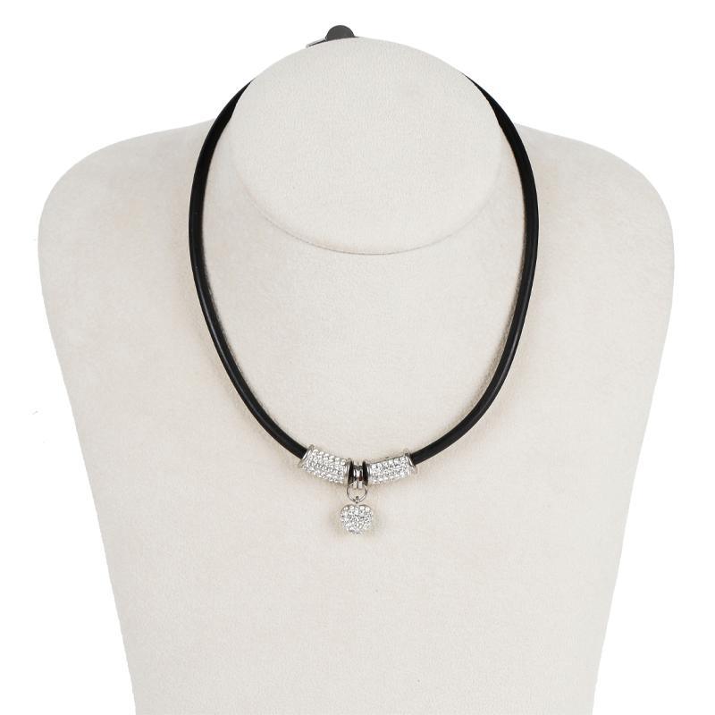 Fashion Rose Quartz Crystal Rope Necklace