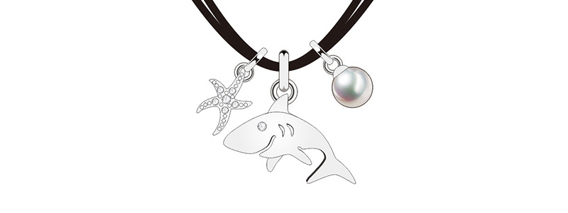 Ocean Series Starfish Dolphin Silver Jewelry Set