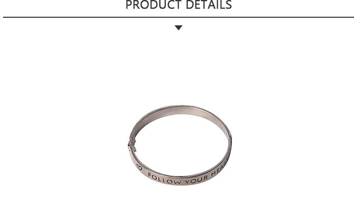 Fashion Charm Bracelet Jewelry with Lettering